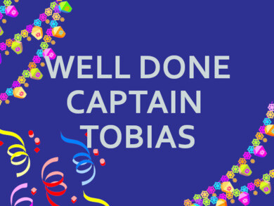 Captain Tobias ‘chuffed to bits’ to begin new marathon-running challenge